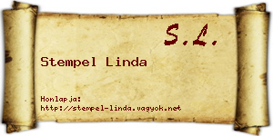 Stempel Linda névjegykártya